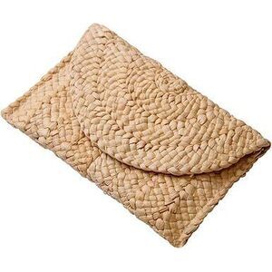 Straw Clutch Purses For Women Summer Beach Bags Envelope Woven Clutch Handbags